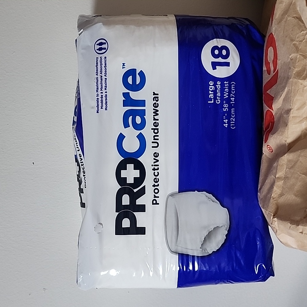 Procare Protective Underwear Unisex Women Men Diaper Pull On Adult Leak Large